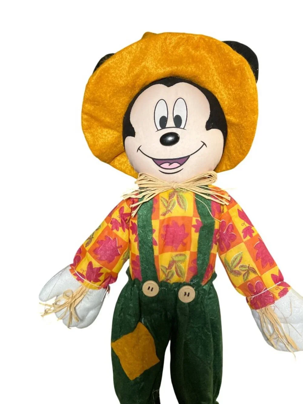 Mickey Mouse Scarecrow Fall Harvest Plush Decoration 18